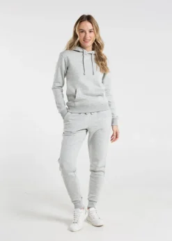 French Connection Light Grey Cotton Blend Slim-fit Drawstring Joggers