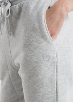 French Connection Light Grey Cotton Blend Slim-fit Drawstring Joggers