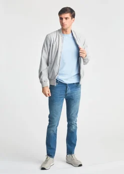 French Connection Light Grey MA1 Technical Bomber Jacket