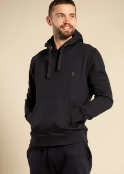 French Connection Navy Cotton Blend Hoody