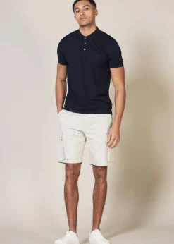 French Connection Navy Cotton Cargo Shorts  2 Pack