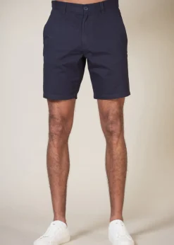 French Connection Navy Cotton Chino Shorts 2 Pack
