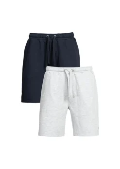 French Connection Navy Cotton Jersey Shorts 2 Pack
