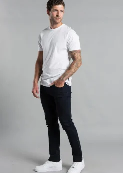 French Connection Navy Cotton Five-Pocket Chino Trousers
