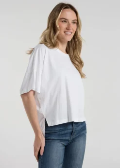 French Connection Navy 3-Pack Cotton Crew Neck Boxy Fit Short Sleeve T-Shirts