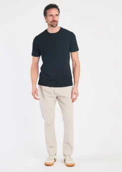 French Connection Stone Linen Blend Cuffed Trousers