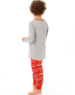 Friends Boys Red Logo Long Sleeve Long Leg Pyjama Set (7 - 14 Years)