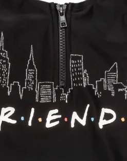 Friends Girls Black Swimming Costume (7-15 Years)