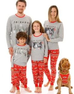 Friends Girls Red Long Sleeve Long Leg Pyjama Set (7 - 14 Years)