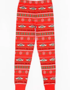 Friends Girls Red Long Sleeve Long Leg Pyjama Set (7 - 14 Years)