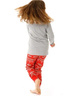 Friends Girls Red Long Sleeve Long Leg Pyjama Set (7 - 14 Years)
