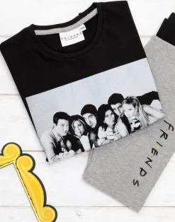 Friends Kids Cycling Short Black Pyjama Set (7-14 Years)