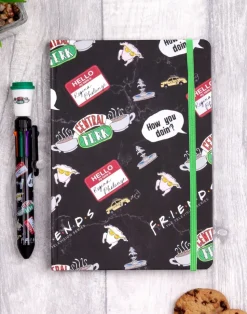 Friends Notebook and Multi-colour Pen Set