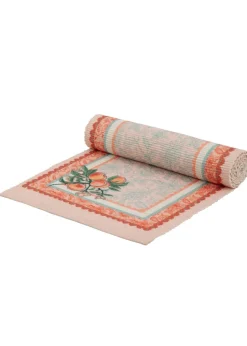 furn. Anemone Peaches Indoor/Outdoor Table Runner