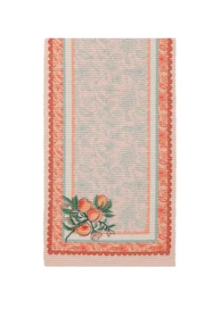 furn. Anemone Peaches Indoor/Outdoor Table Runner
