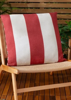 furn. Red Deck Stripe  Woven Outdoor Outdoor Cushion