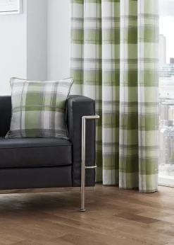 Fusion Balmoral Check Green Filled Cushion (43cm x 43cm)