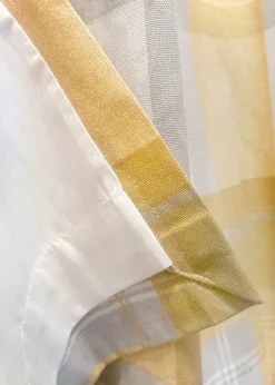 Fusion Balmoral Check Yellow Eyelet Curtains