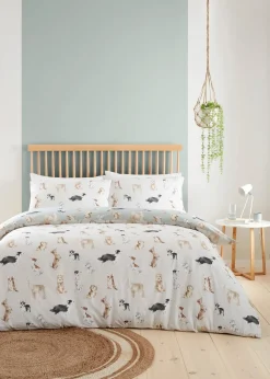 Fusion Cute Dogs Duck Egg Duvet Cover Set
