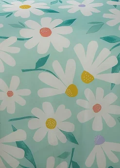 Fusion Daisy Reversible Duck Egg Duvet Cover Set