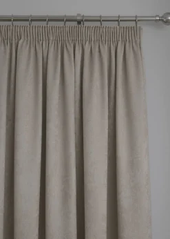 Fusion Galaxy Dimout Beige Pencil Pleat Curtains