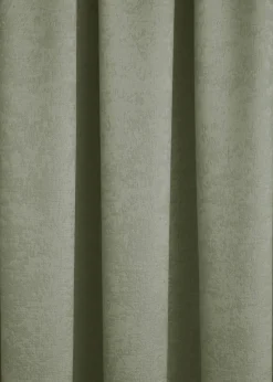 Fusion Galaxy Dimout Green Pencil Pleat Curtains