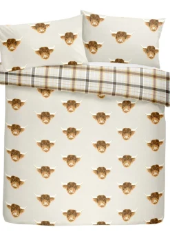 Fusion Highland Cow Yellow Duvet Cover Set