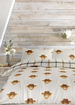 Fusion Highland Cow Yellow Duvet Cover Set