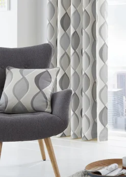 Fusion Lennox Grey Filled Cushion (43cm x 43cm)