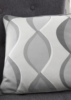 Fusion Lennox Grey Filled Cushion (43cm x 43cm)