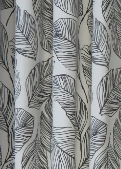 Fusion Matteo Black Eyelet Curtains