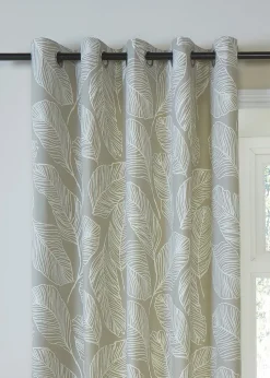Fusion Matteo Natural Eyelet Curtains
