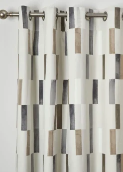 Fusion Oakland Natural Eyelet Curtains