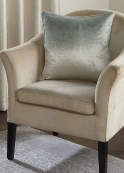 Fusion Ombre Strata Green Filled Cushion (43cm x 43cm)