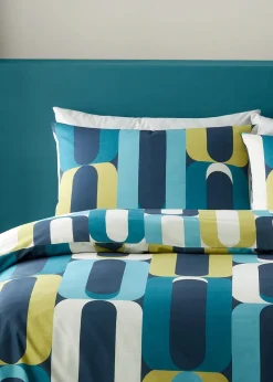 Fusion Orea Blue Duvet Cover Set