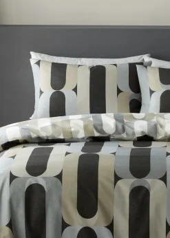 Fusion Orea Charcoal Duvet Cover Set