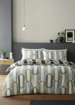 Fusion Orea Charcoal Duvet Cover Set