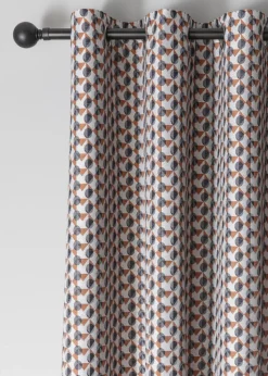 Fusion Prado Grey Eyelet Curtains