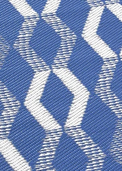 Fusion Rico Outdoor UV Resistant Blue Outdoor Rug