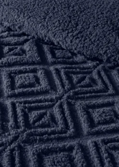 Fusion Snug Romo Navy Pinsonic Fleece Duvet Cover Set