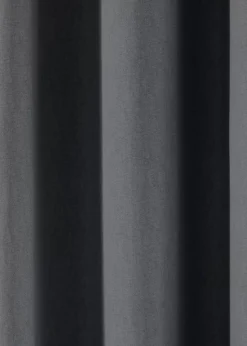 Fusion Sorbonne Grey Eyelet Curtains