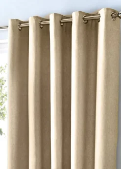 Fusion Sorbonne Natural Eyelet Curtains