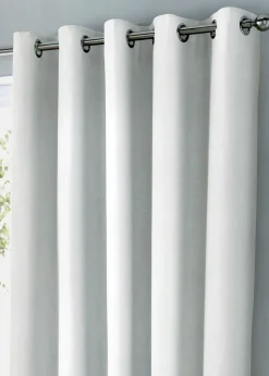 Fusion Sorbonne White Eyelet Curtains