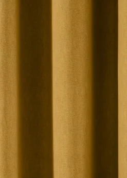 Fusion Sorbonne Yellow Eyelet Curtains