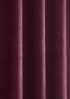Fusion Strata Dim out Woven Purple Eyelet Curtains