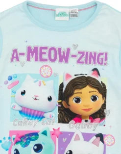 Gabbys Dollhouse Kids Blue Shortie Pyjamas (2-6 Years)