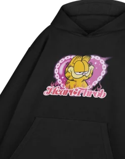 Garfield Heart Throb Black Hoodie