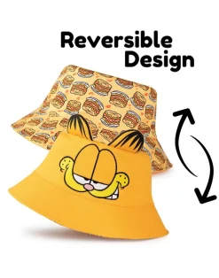 Garfield Orange Reversible Face & Lasagne Bucket Hat