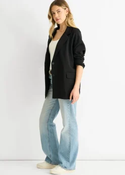 Gini London Black Oversized Tailored Blazer