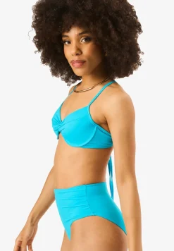 Gini London Teal Bikini Top